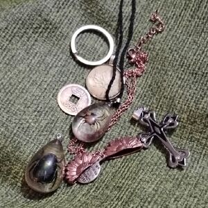 Unique Mixed Metal Pendant Necklace